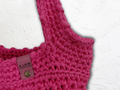 Custom classic tote bag - handmade crochet shoulder bag