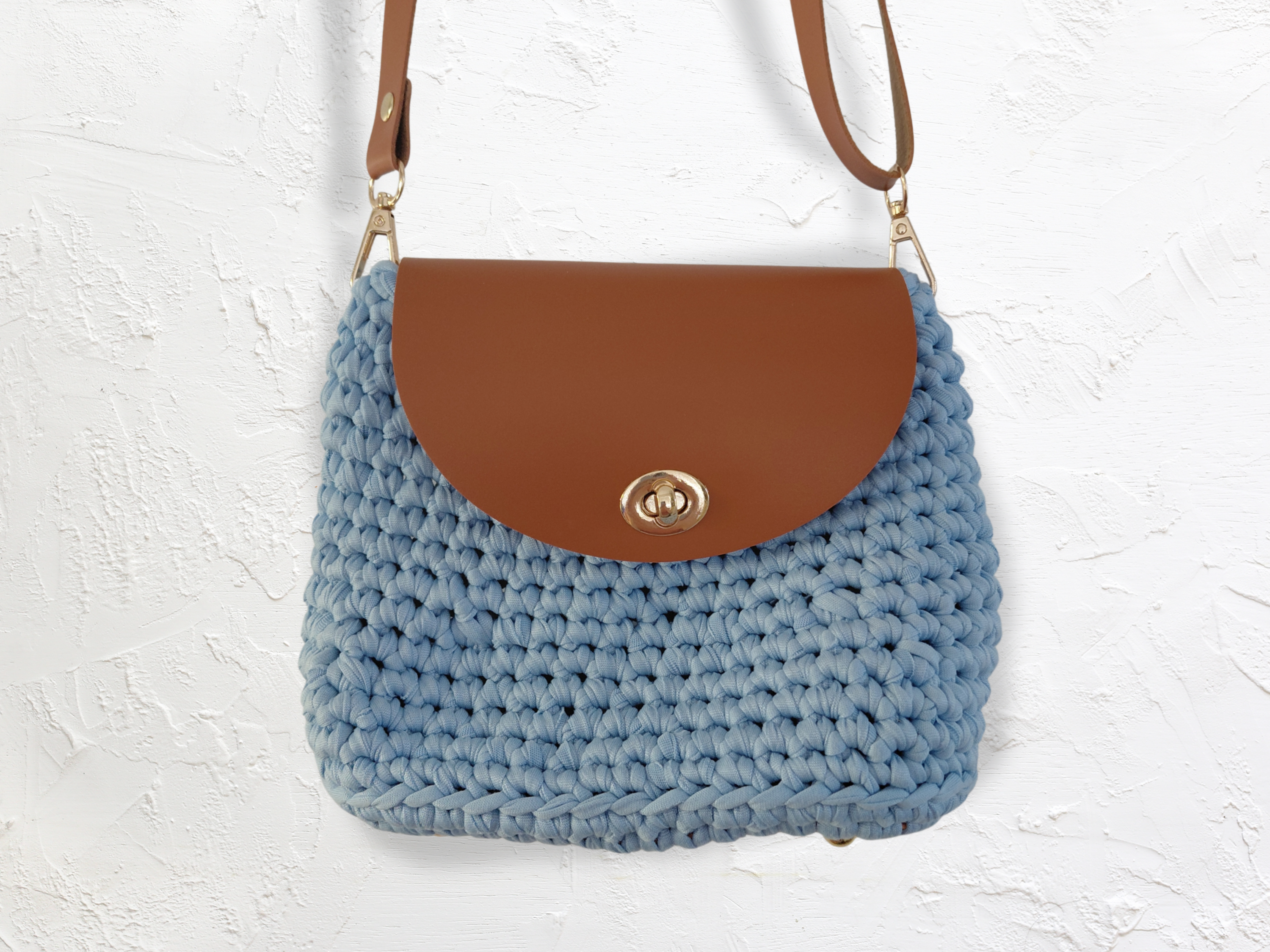 Classic Crochet Crossbody Bag | Handmade Adjustable Strap Purse