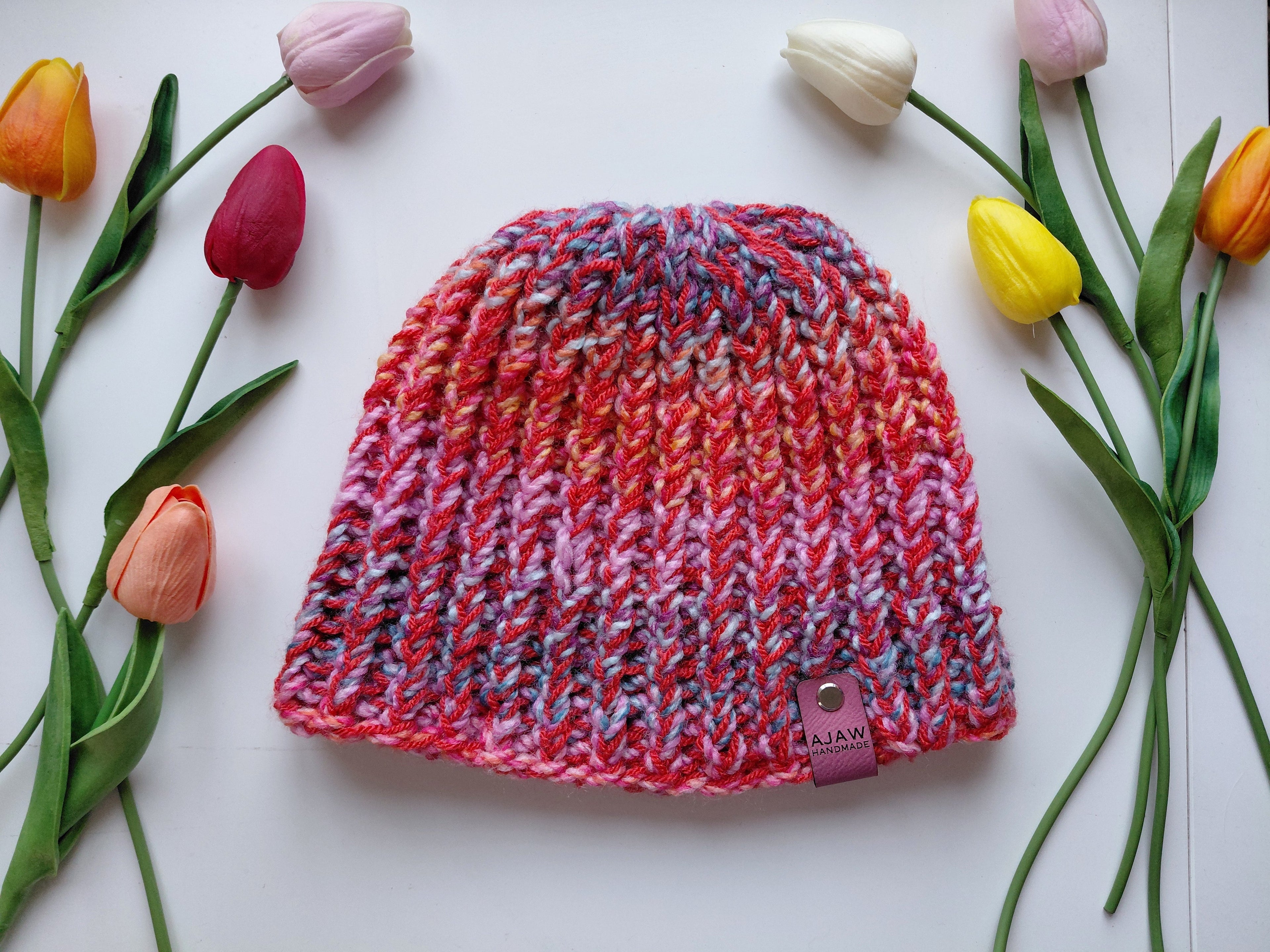 Handmade Classic Knitted Beanie | Adult Winter Hat