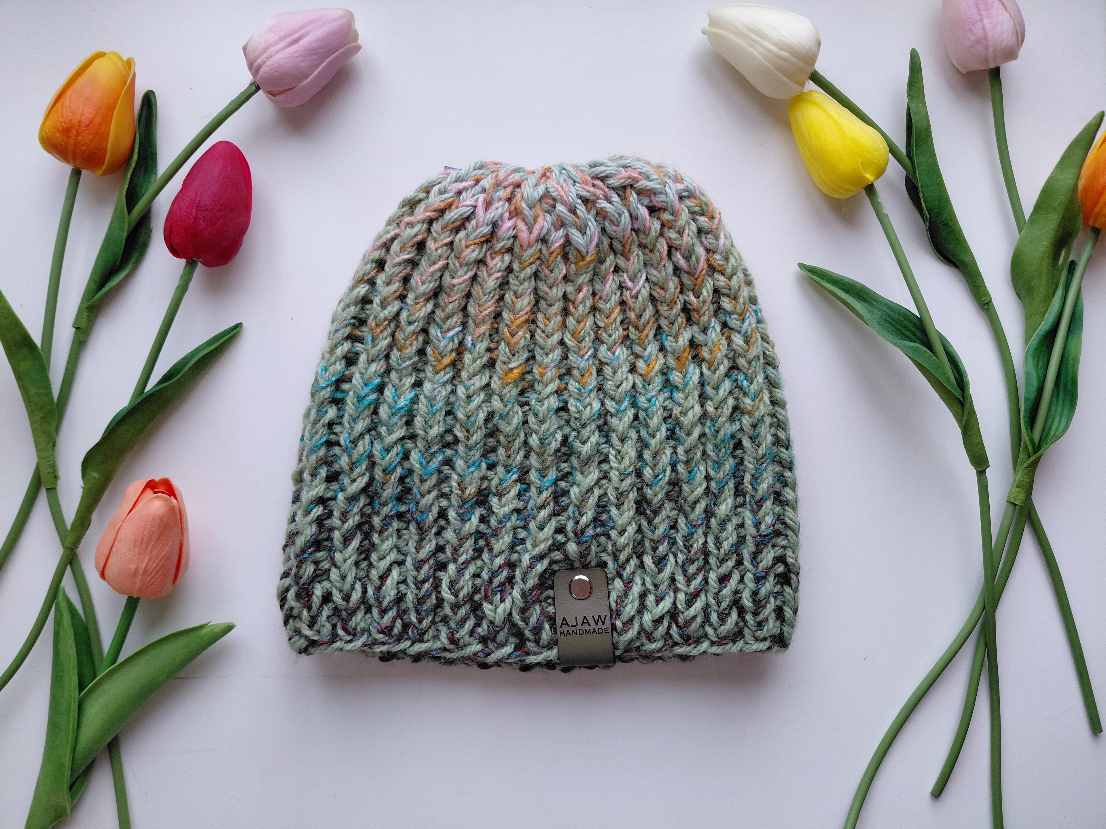 Handmade Classic Knitted Beanie | Adult Winter Hat