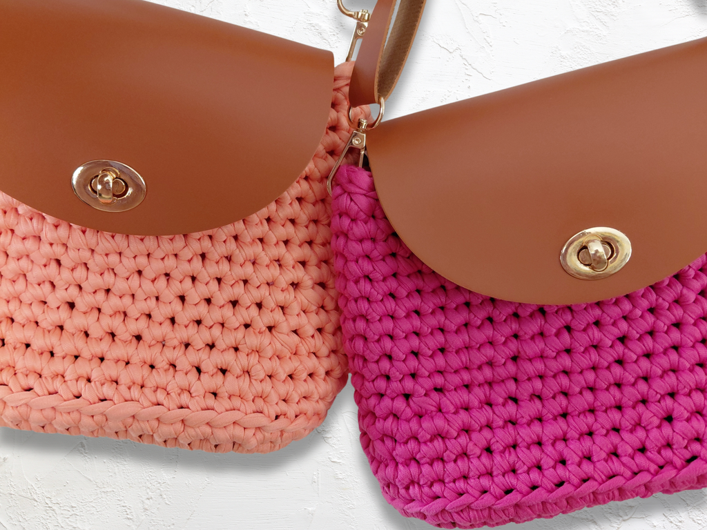 The Karen Bag- handmade crochet bag, adjustable strap - ready to ship