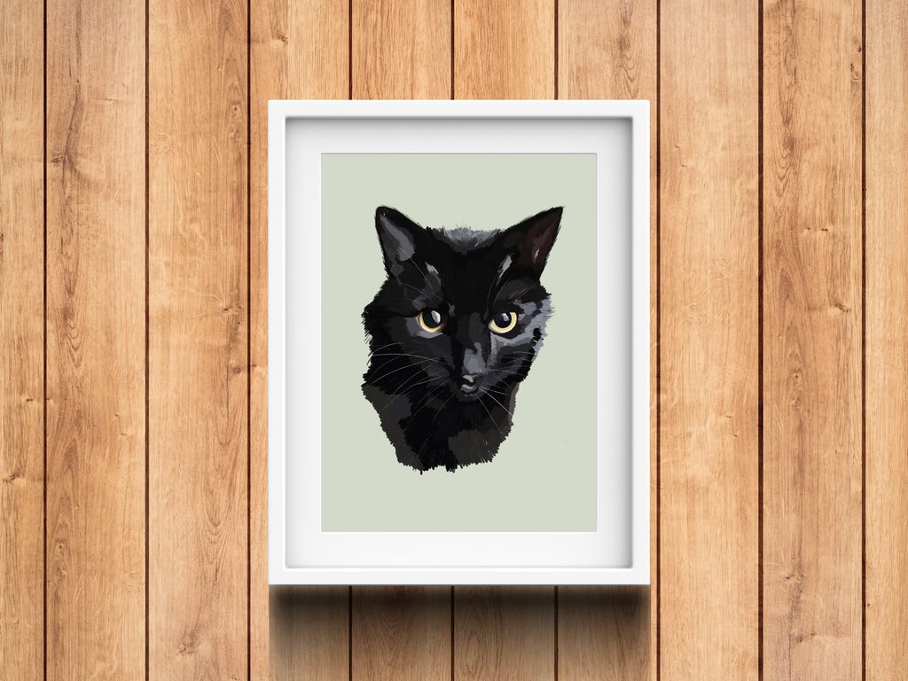 Personalised Pet Portrait from Photo | Custom Pet Gift