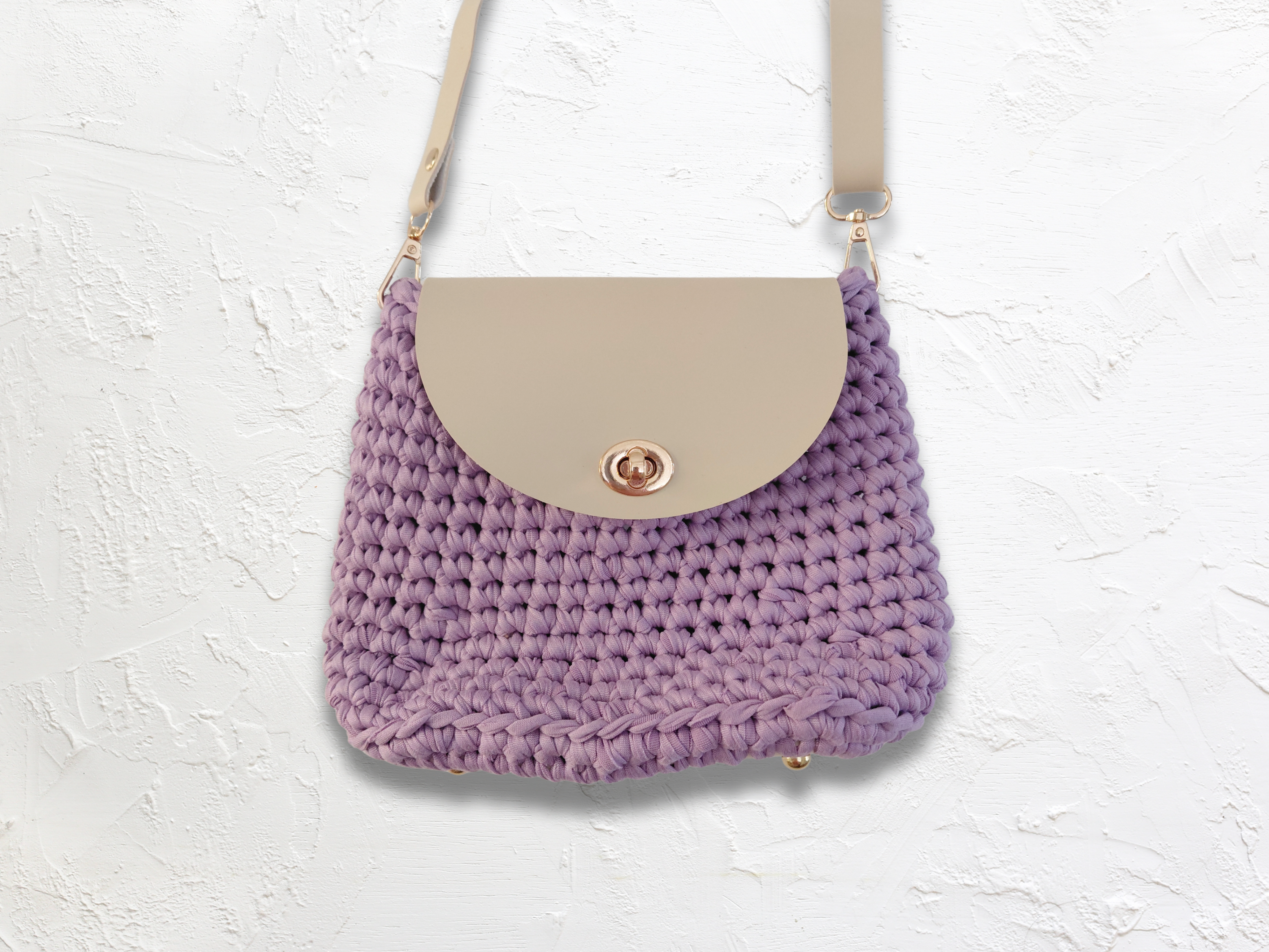 Classic Crochet Crossbody Bag | Handmade Adjustable Strap Purse