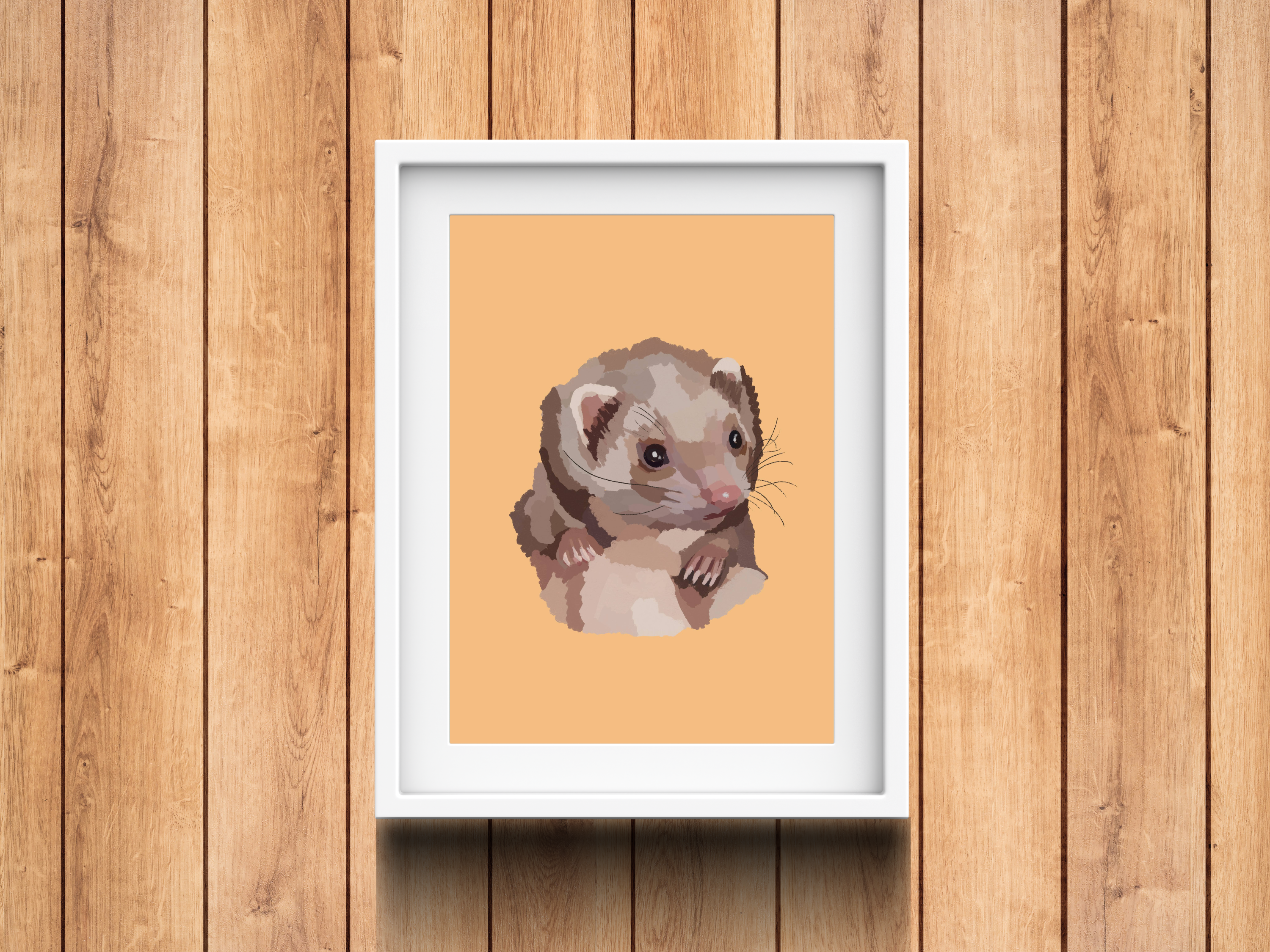 Personalised Pet Portrait from Photo | Custom Pet Gift