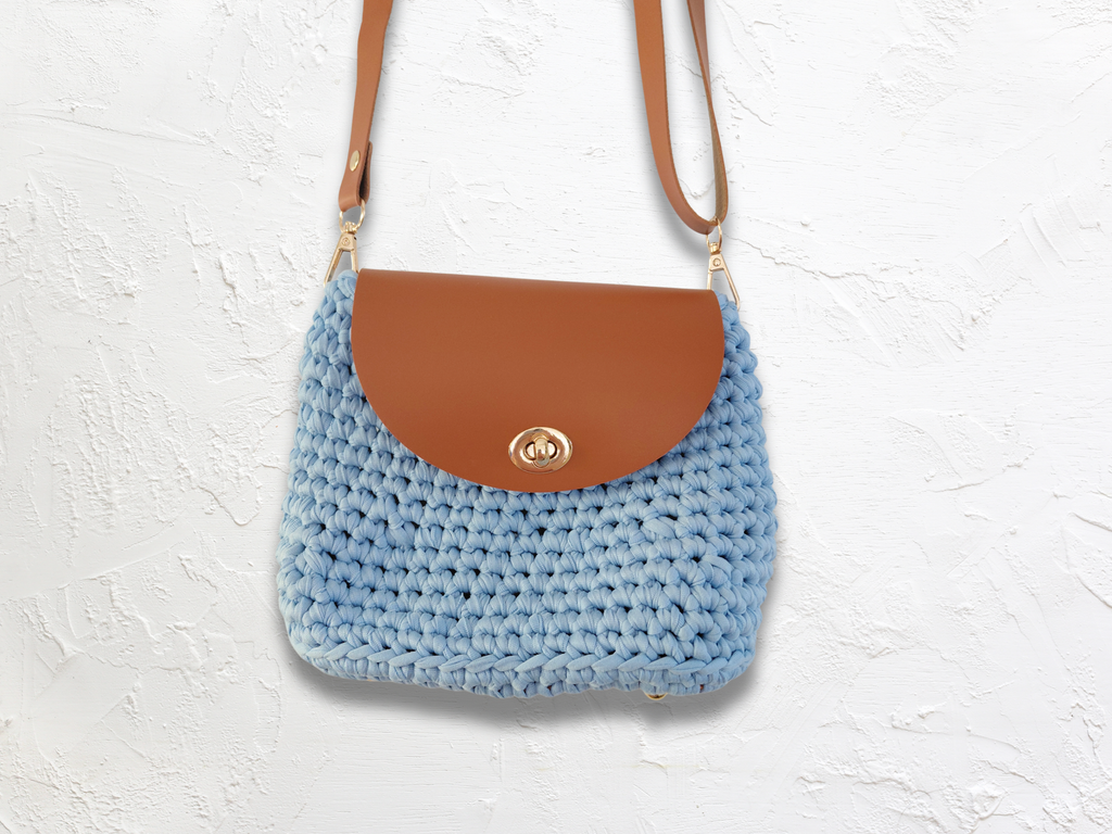 The Karen Bag- handmade crochet bag, adjustable strap - ready to ship
