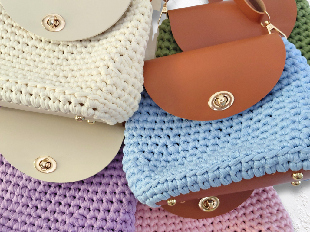 The Karen Bag- handmade crochet bag, adjustable strap - ready to ship