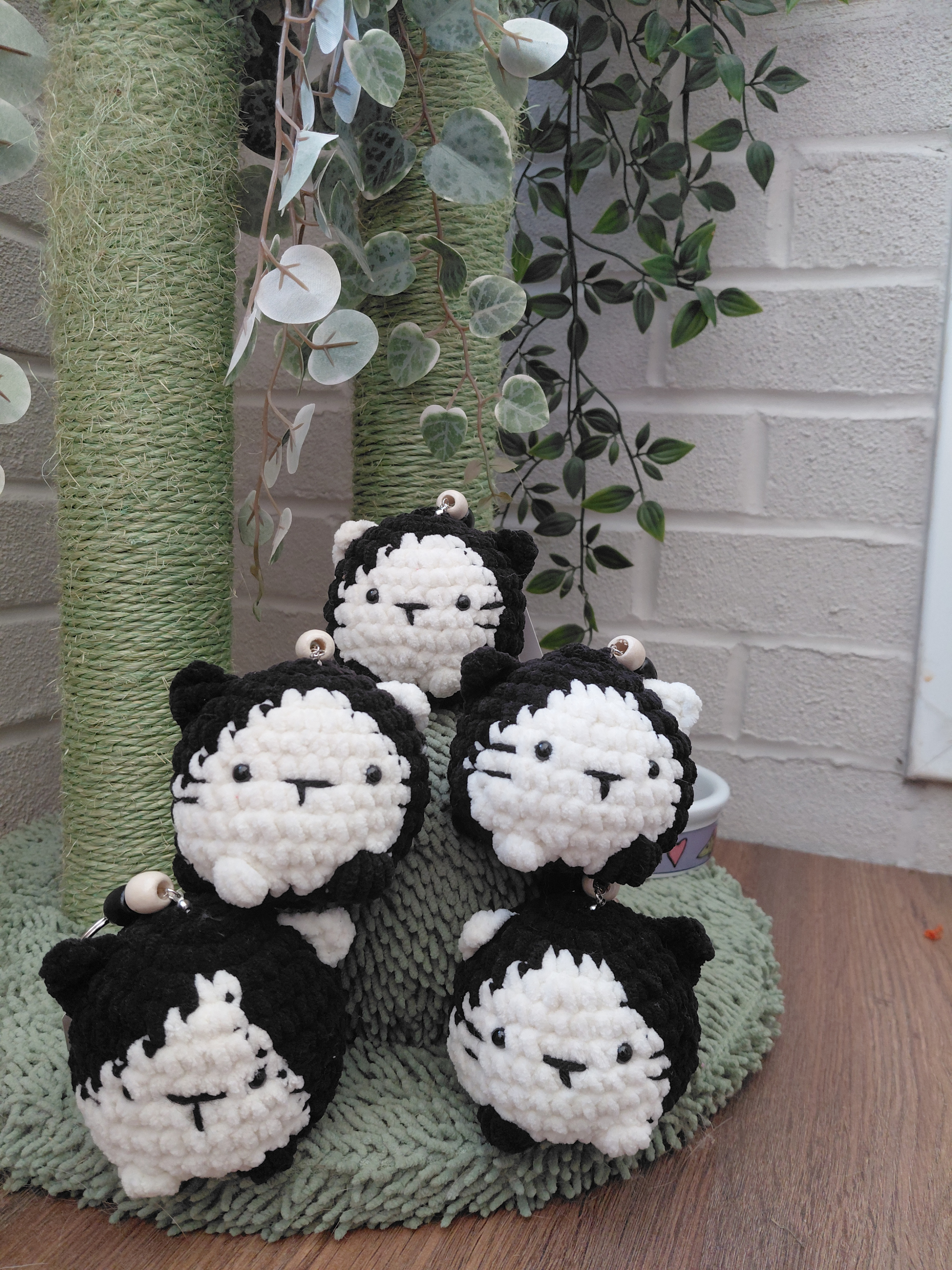Cat bag charm - teacher appreciation gift - the perfect companion and keyring to keep you company