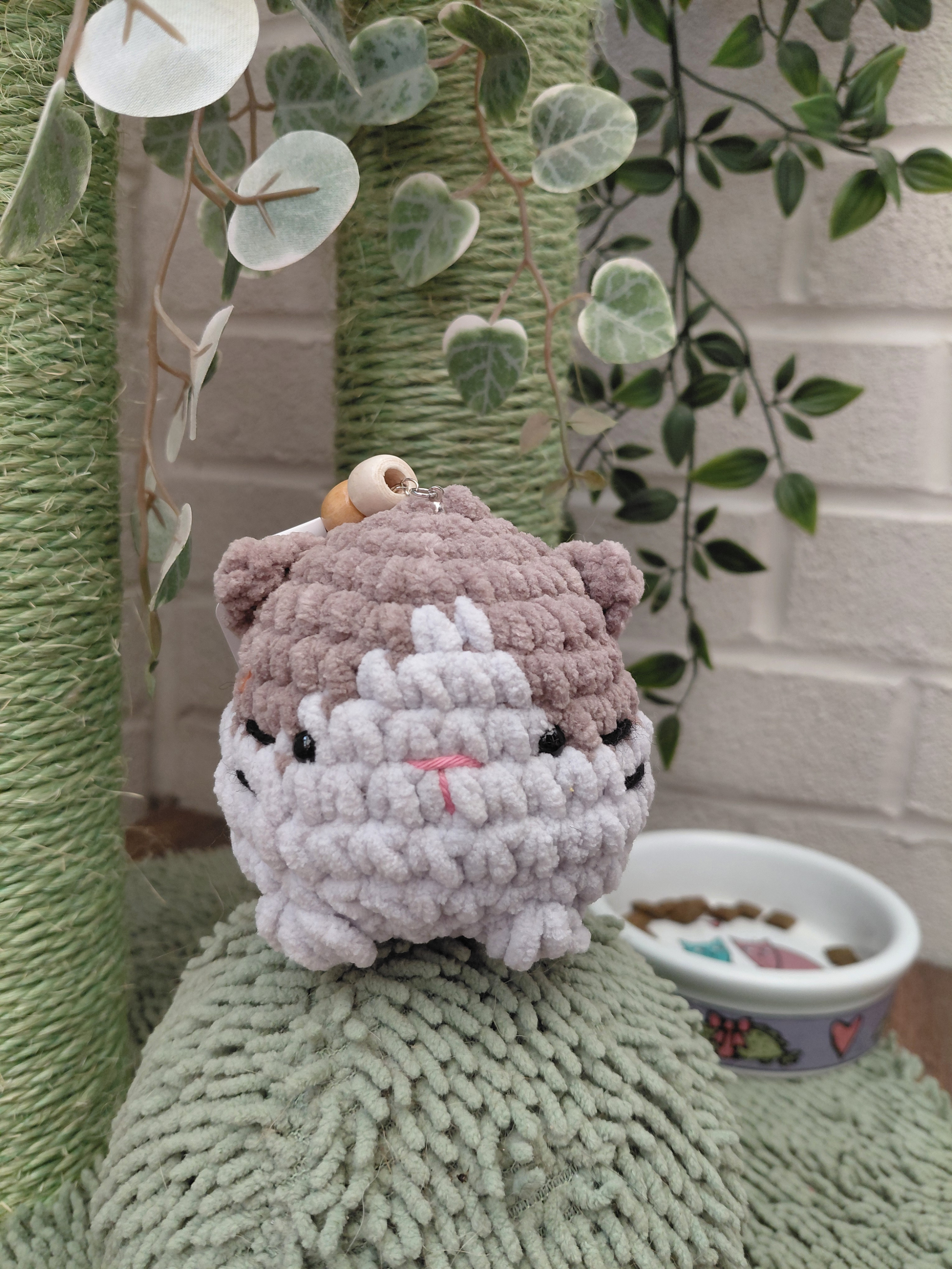 Cat bag charm - teacher appreciation gift - the perfect companion and keyring to keep you company