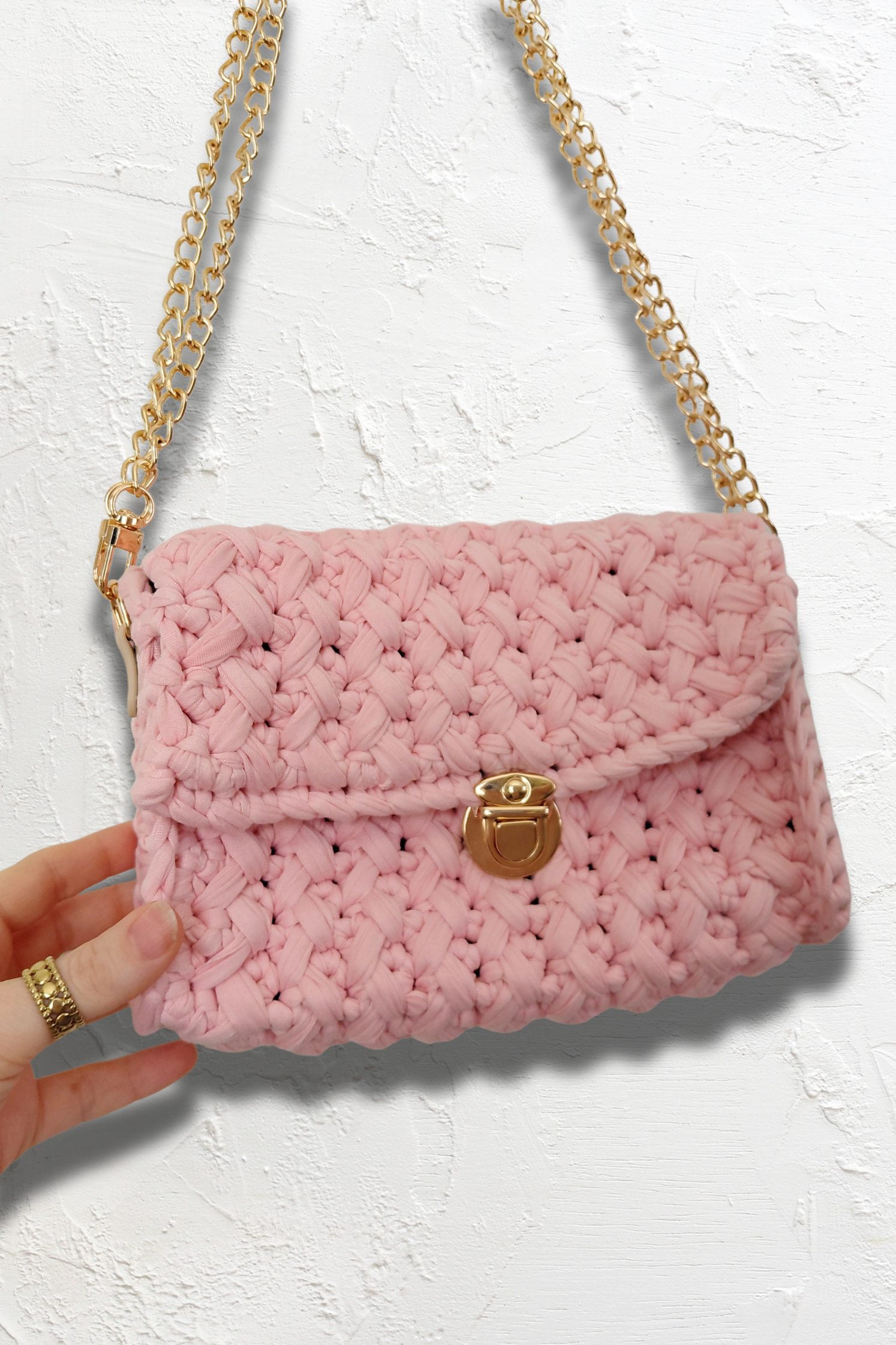 The Poppy Purse- handmade crochet bag, adjustable strap