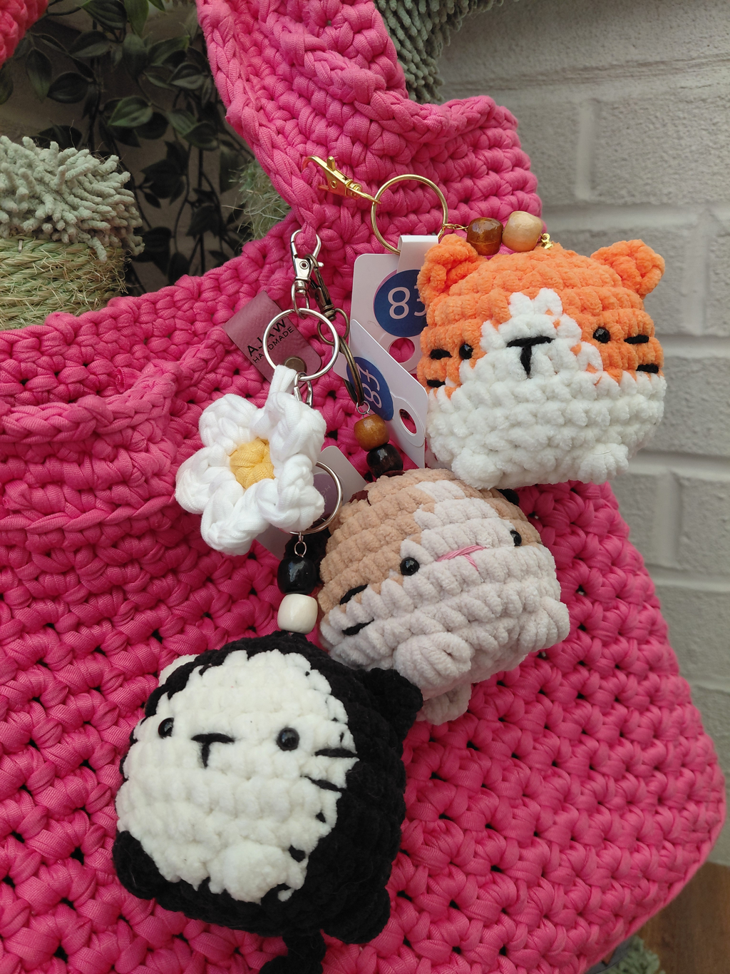 Cat bag charm - teacher appreciation gift - the perfect companion and keyring to keep you company